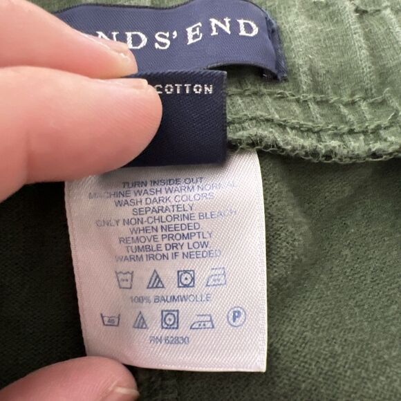 Lands' End Shorts Men Large 36-38 Green Pull On Drawstring Casual Lounge Bottoms - Picture 4 of 14